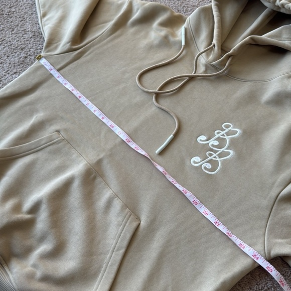 NEW Bogey Boys Golf by Macklemore Essentials Hoodie Tan/White Oversized - Picture 7 of 8